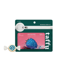 Modern Herb Sour Blue Razz indica taffy 5ct with live resin. Buy THC edibles online with fast shipping or Nashville delivery.