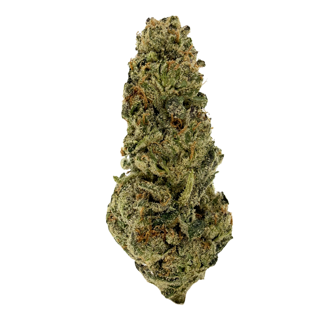 Space Garlic exotic indica strain with dense green buds and heavy trichomes. Shop THCa flower online with shipping and Nashville delivery.