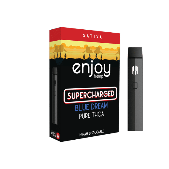 Blue Dream (Supercharged) Pure THCA Disposable Vape by Enjoy Hemp 1 ML