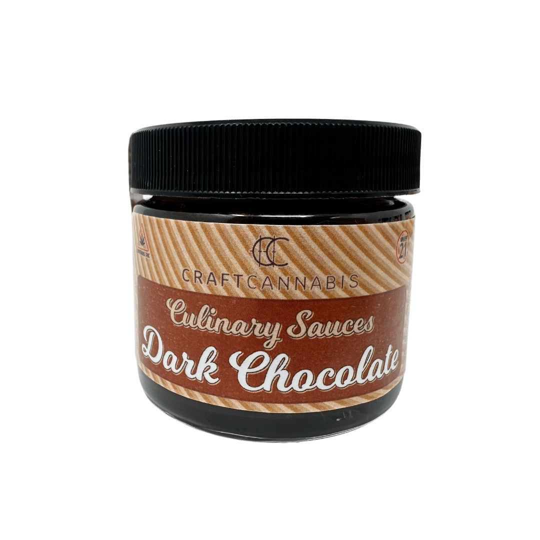 THC-Infused Dark Chocolate Sauce by Craft Cannabis offers bold cocoa flavor with 5mg THC per serving. Served at Buds & Brews. Get delivery!