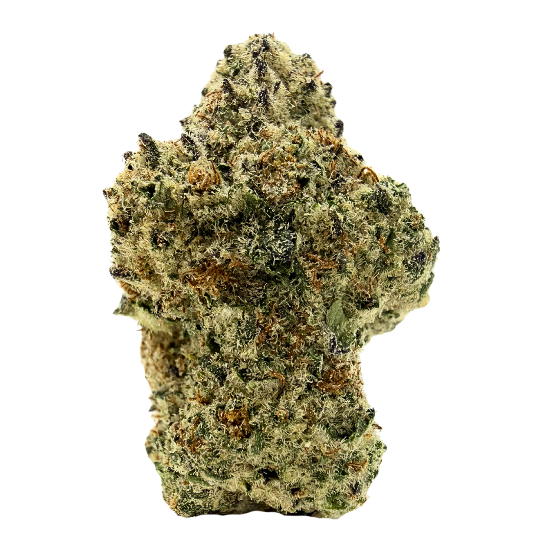 Thin Mintz hybrid strain with frosty green purple buds. Shop THCa flower online with shipping and Nashville delivery