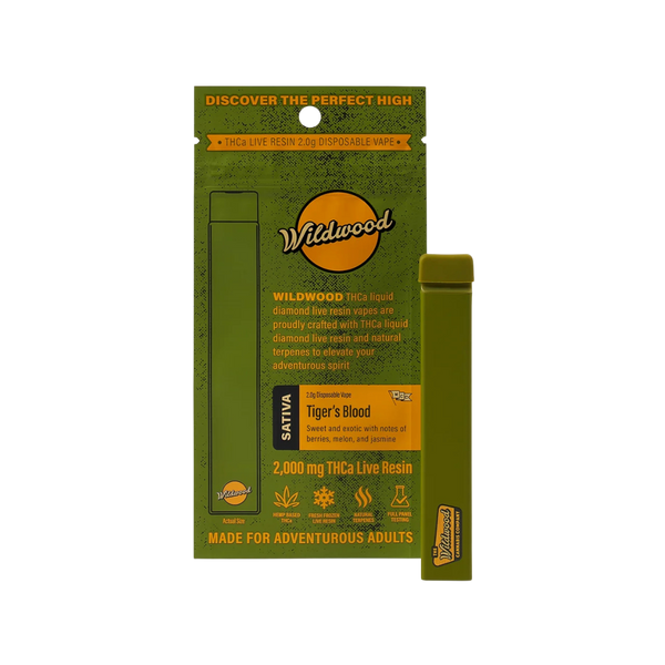 tigers blood flavor vape Tiger's THCA Live Resin 2G by Wildwood Cheeched - Tropical Trainwreck a premium device crafted for vapers seeking unparalleled Choose Price Tier:Single Unit (Less Than Box Qty)