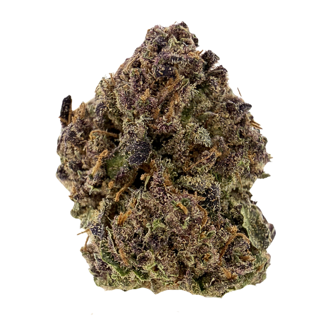Trop Cherry premium sativa strain with purple-green buds and citrus diesel aroma. Shop THCa flower online with shipping and Nashville delivery.