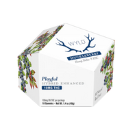 WYLD Huckleberry Hybrid Gummies with 10mg THC—smooth, balanced effects and real fruit flavor for anytime use.