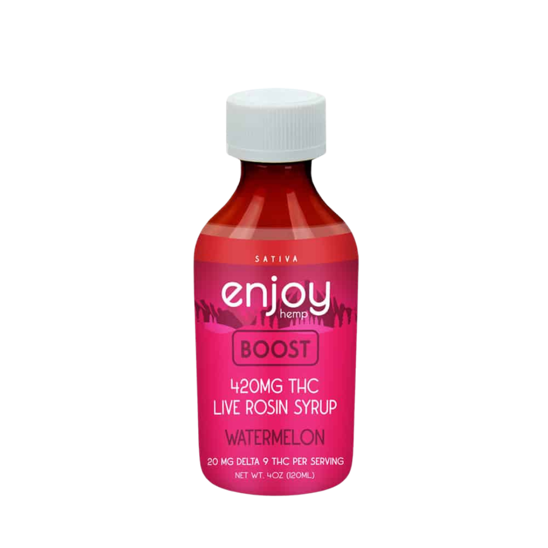 Watermelon Boost Syrup by Enjoy Hemp (1 Bottle) 420 MG THC