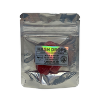 Hash Drops Wild Cherry gummies, 100mg THC hash-infused edibles — shop Botanical Bliss x Lifted & Gifted at Consider It Flowers for delivery.