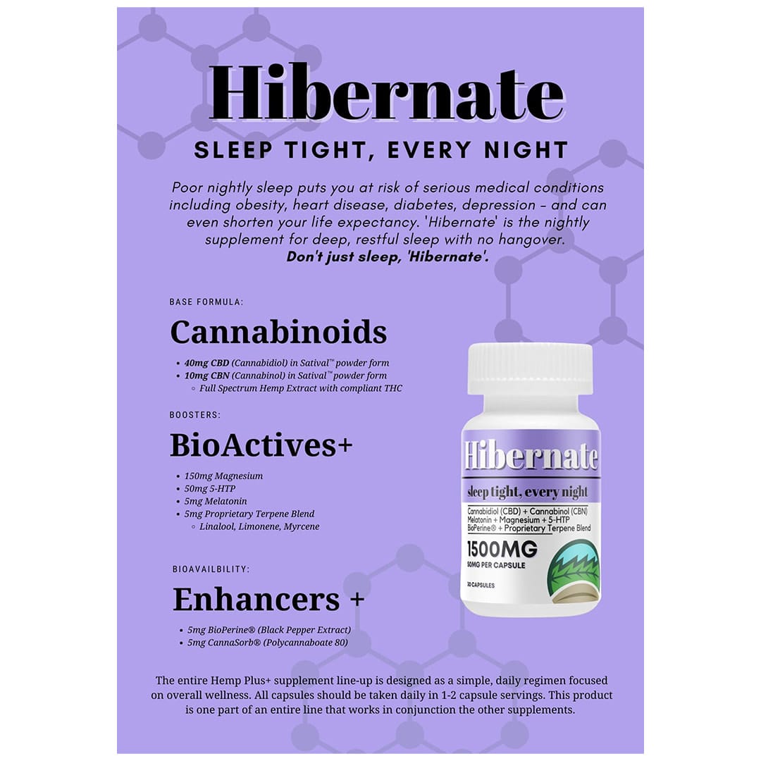 Hibernate Capsule by Frontier Hemp (60 CT)