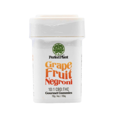 Grapefruit Negroni Microdose 10:1 CBD Gummies by Perfect Plant. On-demand delivery by Consider It Flowers.