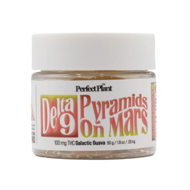 Galactic Guava – Pyramids On Mars Delta-9 Gummies by Perfect Plant™ | 10mg Delta-9 THC per Gummy | 10 per Jar | 100 mg Total Delta-9 THC | Organic, Vegan, Gluten Free