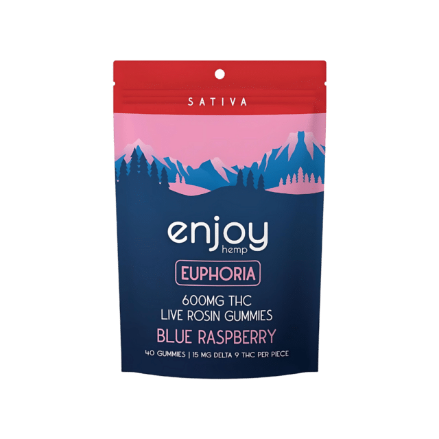 Euphoria 15mg Live Rosin Gummies by Enjoy Hemp. Delivered by Consider It Flowers.