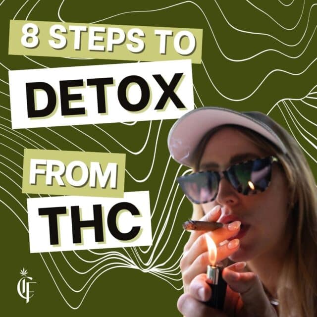 8 steps to detox from THC. Person smoking and learning how to detox. Find effective THC detox methods. Consider It Flowers.