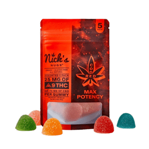 Max Potency Delta-9 THC Gummies by Nick’s Nugs are for sale from Consider It Flowers.