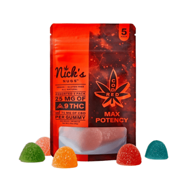 Max Potency Delta-9 THC Gummies by Nick’s Nugs are for sale from Consider It Flowers.