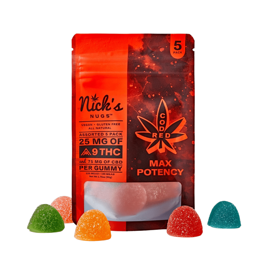 Max Potency Delta-9 THC Gummies by Nick’s Nugs are for sale from Consider It Flowers.