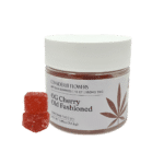 Artisan OG Cherry Old Fashioned Gummies: small-batch, cocktail-inspired, vegan, gluten-free. Tart cherry, sweet syrup flavors with White Tahoe OG terpenes.