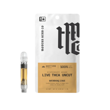 Wedding Cake THCA live resin vape: uncut, potent, creamy hybrid with tangy cake flavor. Relaxing, euphoric effects with enhanced flavor and potency.