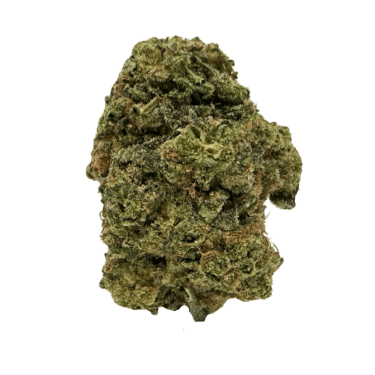 Chem Dawg THCA flower - dense green buds with orange pistils and crystalline trichomes