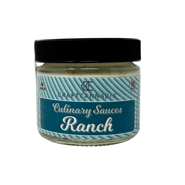 THC-Infused Buttermilk Ranch by Craft Cannabis offers creamy, tangy flavor with 5mg THC per 2 fl oz serving. It’s the same ranch served at Buds & Brews.